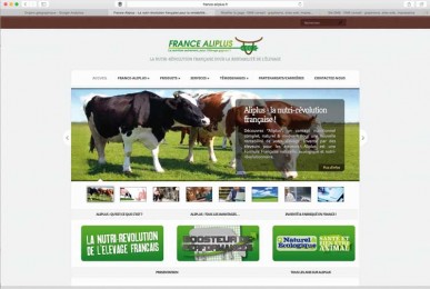 Création site internet EMS : France Aliplus. Conseil, création, développement, référencement