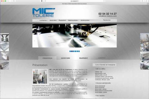 Création sites internet : MIC Tôlerie (41)