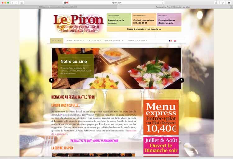Création sites internet : Le Piron