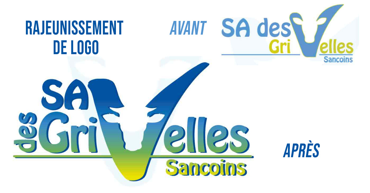 rajeunissement du logo de la SA des Grivelles,Création de logo,Rajeunissement de logo