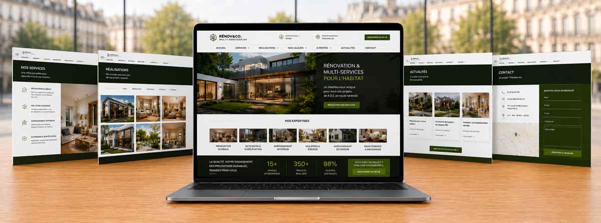 Option EMS Access+ pour créer un site web plus complet avec davantage de pages, contenus et visibilité