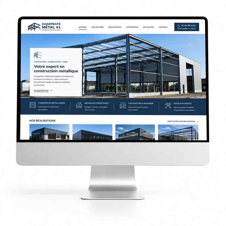 Votre expert en construction métallique à Vendôme. Exemple de site web. low-cost premium EMS Access